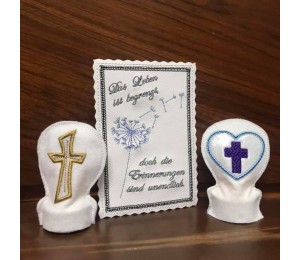 Stickmuster ITH - Teelichthüllen christliche Motive